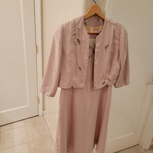 Vintage Herbert Levy 2 Piece Dress - Picture 1 of 16